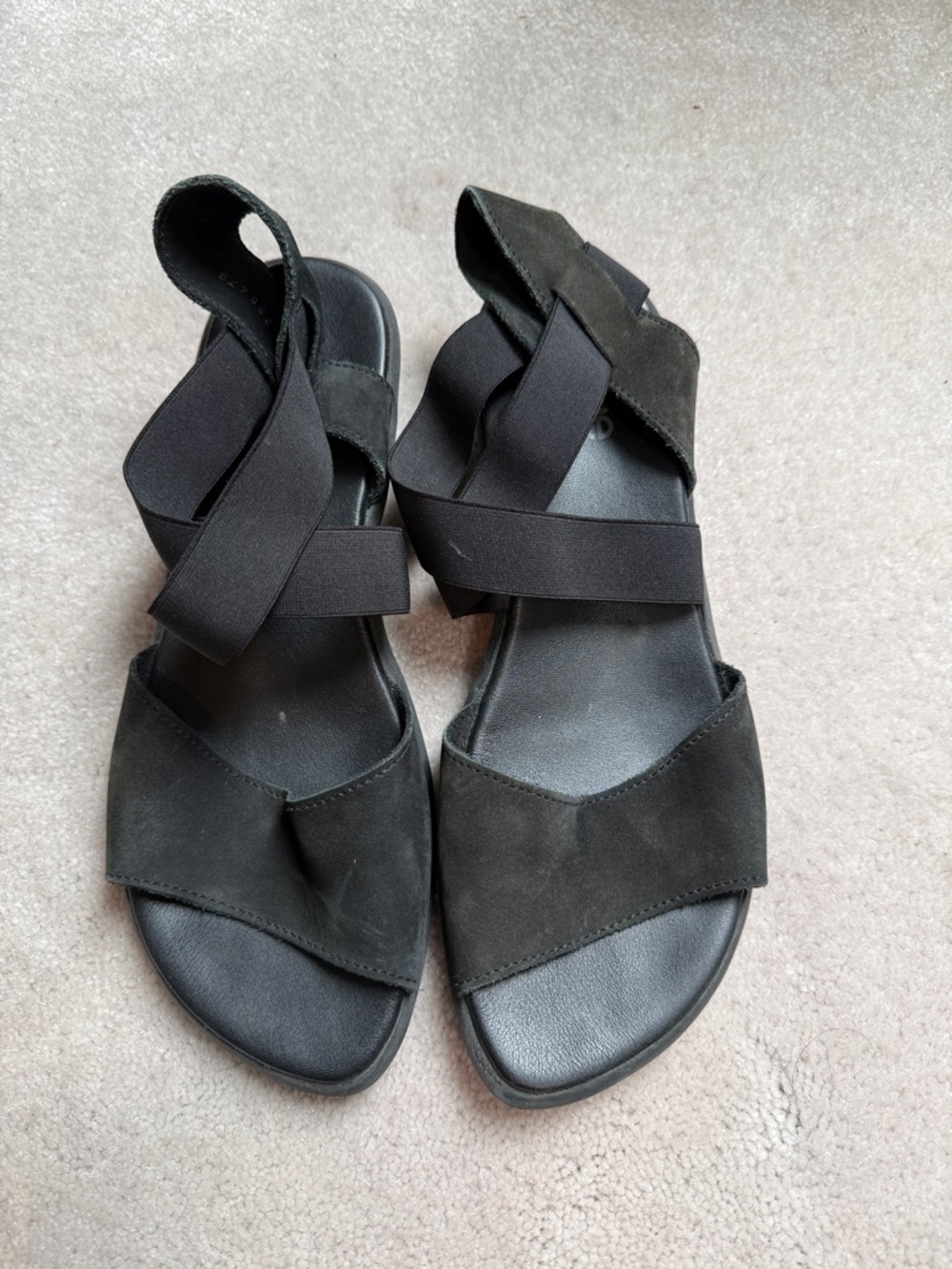 Arche black nubuck sandals 39